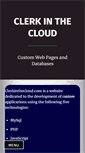 Mobile Screenshot of clerkinthecloud.com