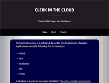 Tablet Screenshot of clerkinthecloud.com